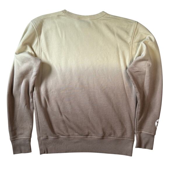Champion Ombre Soccer Sweatshirt Women’s Medium Cream Gray Pullover - Picture 2 of 9